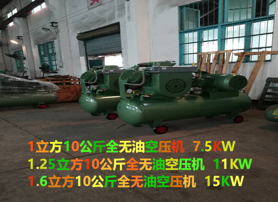 品牌全无油空压机0.1-6立方